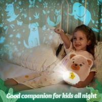 Muñeco De Peluche Unicornio Proyector 28cm Con Luz LED Suave Y Cálido Regalo Para Niñas Y Niños Animales De Peluche Para Decoración Del Hogar - details 3