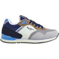 Zapatillas deportivas niño PEPE JEANS PBS40014 905 DEPORTIVO LONDON LIFE GREY/BLUE 35024 25V - details 0