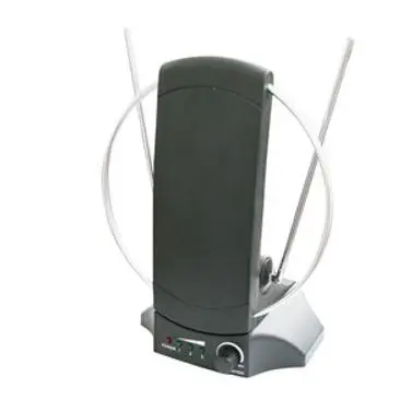 Antena Interior portátil TV,  compacta, ganancia 36db, regulable. 230v - 1