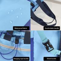 Mochila Ligera Y Impermeable De Viaje Al Aire Libre Con Colores Contrapuestos Mochila Diaria Versátil Moda Bolsos Para Hombres Y Mujeres - details 4