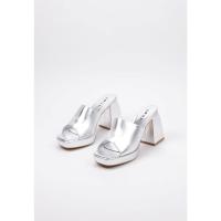 Krack Core SEARS Mule Tacón Mujer Plata - Tendencia Temporada - details 0