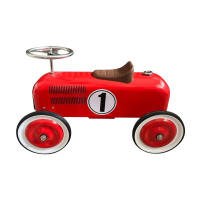 COCHE CORREPASILLOS VINTAGE EN METAL ROJO 39 x 58 x 36 cm - details 0