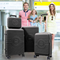 Artree | Conjunto de Maletas de viajes. set de 4 piezas. Varios Colores . Juego de maletas para viajes, Maleta de cabina pequeñas y neceser , maleta mediana, y maleta de viaje grande 23 kg - details 4
