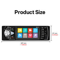 Hippcron 1Din Radio De Coche 4" Estéreo De Auto MP3 Jugador USB Multimedia Soporte Cámara Retrovisora Autoradio FM - details 8