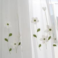 Cortinas De Encaje Bordado Magnolia Para Ventana Del Pasaje Dormitorio Translúcidas Modernas Cortina De Sol Para Hogar - details 1