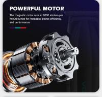 VGR Afeitadora Profesional De Cabello Sin Cable Corte Rápido 9000 RPM Metal Para Hombres V-906 Trimmer Eléctrico Con Indicación De Carga - details 3