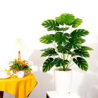 Planta Artificial De Palmera Tropical Grande 65cm Hojas De Tortuga Falsas Árboles De Plástico Monstera Para Decoración De Habitaciones Exteriores Y Domésticas - details 4