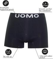 Boxer de licra sin costuras para hombre - pack de 12 unidades - , calzoncillos ropa interior deportiva, ajustada, transpirable y cómoda para uso diario y gimnasio. En colores neutros , tonos azules y grises y negros. Disponibles en varias tallas a elegir - details 1