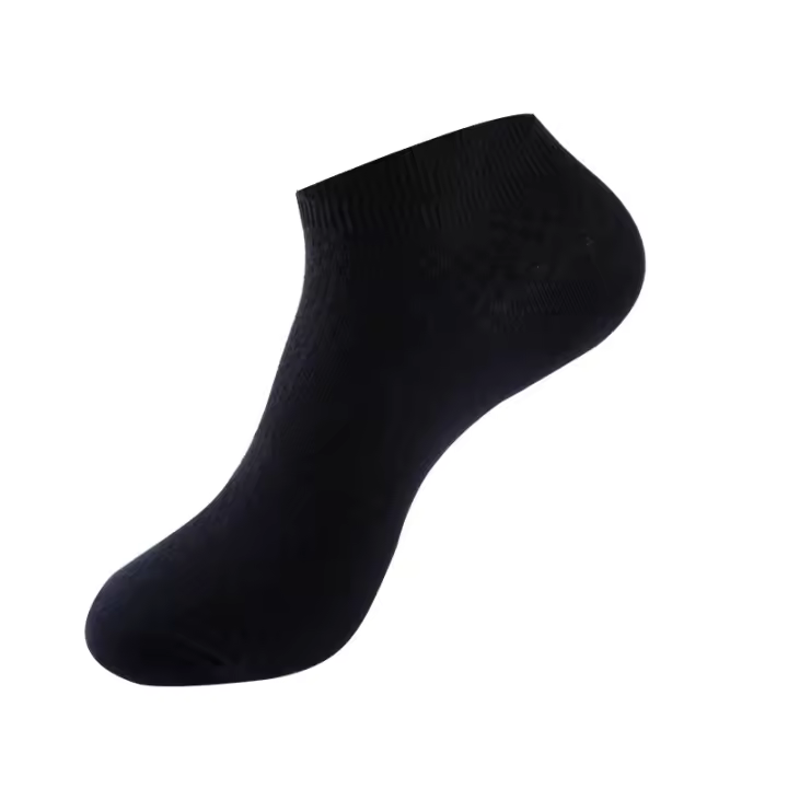 5Pares De Calcetines De Bambú Para Hombre Talla Grande EU39-48 Calcetines De Tobillo Transpirables Para Negocios De Alta Calidad - 1