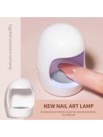 Lámpara De Uñas Mini Q-shaped Blanca Secado Rápido UV/LED Para Arte De Uñas DIY En Casa Material ABS Peso 44g Certificación CE - details 1