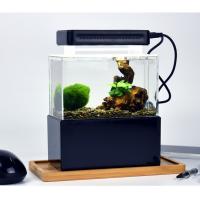 Acuario De Mesa 1.5L Mini Para Betta Peces Con Filtro Y Bomba De Aire USB Luz LED Decoración Marina Sin Contener Químicos Originales En China - details 6