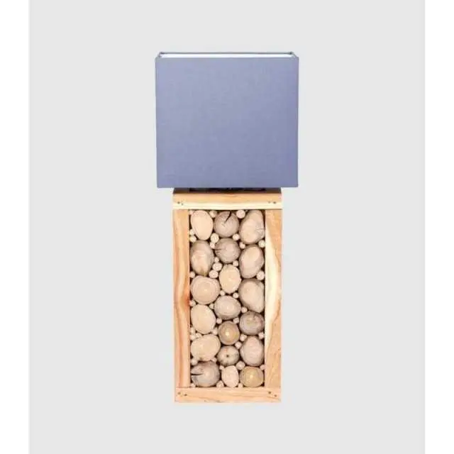 Lámpara rectangular de madera     -EkilikuaHome - 1