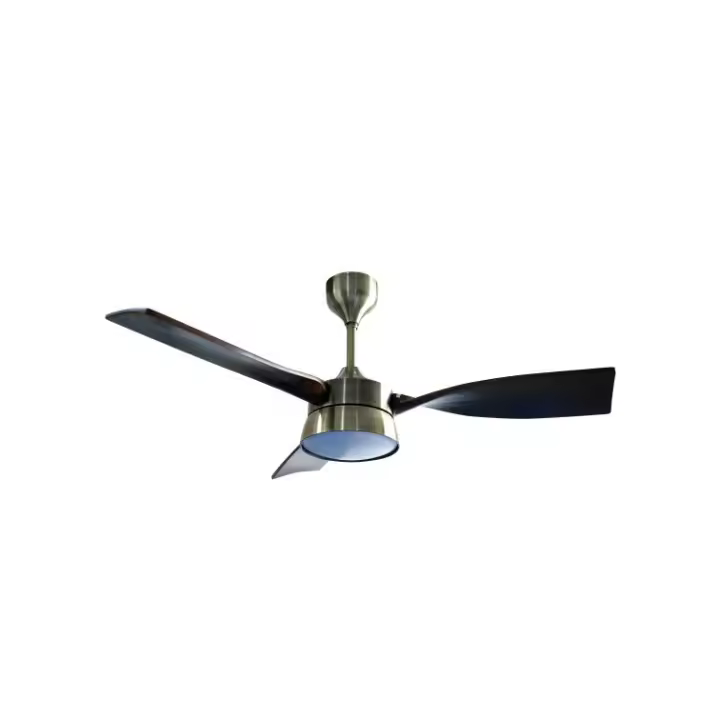 NARVI Ventilador de techo, 3 Palas color Madera Haya, Motor DC, LED 20W, Regulable y Memoria, Mando a distancia. REF.906 - 1