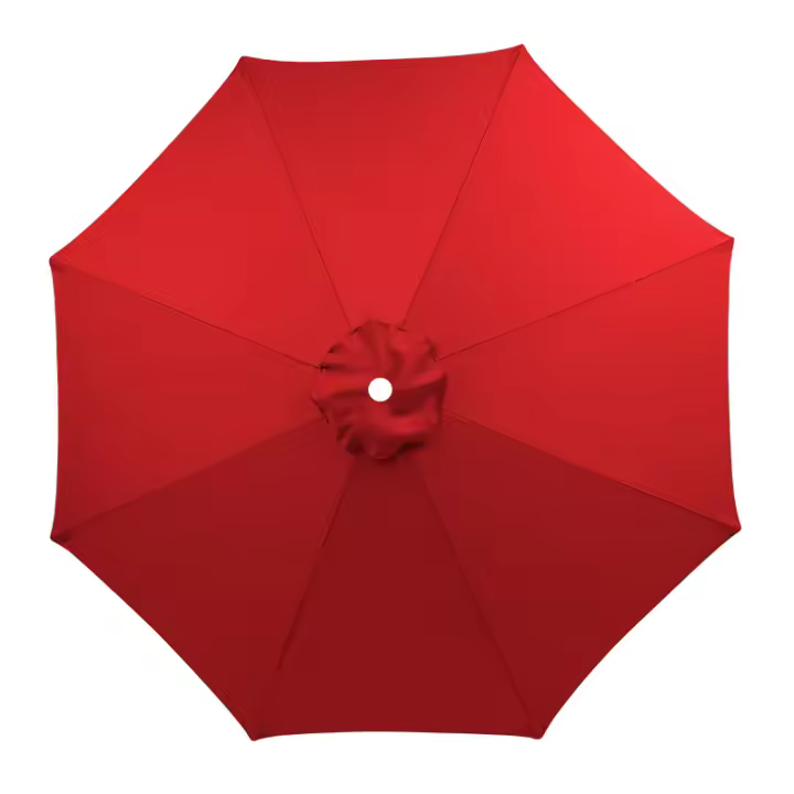 Sombrilla de patio con toldo de repuesto, sombrilla de mercado para mesa, color rojo - 1
