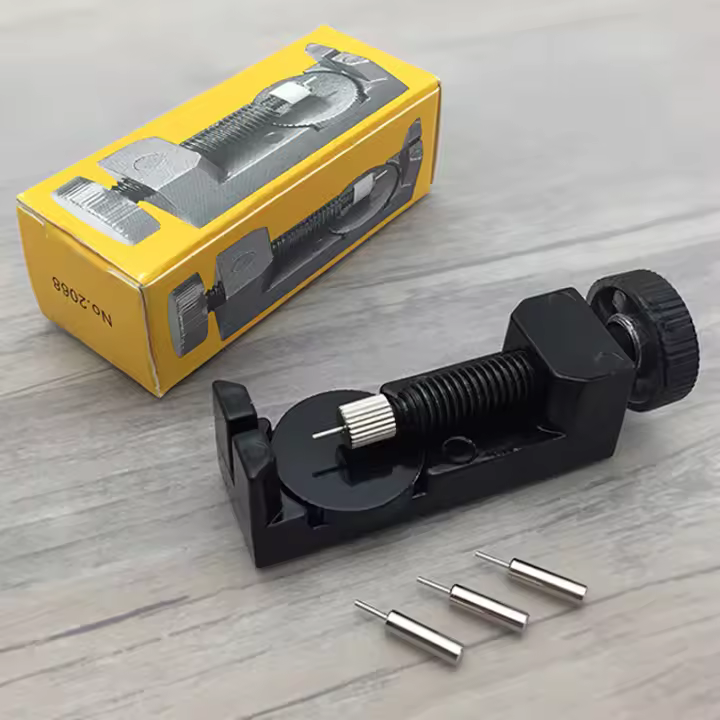 Kit De Herramientas Para Reparación De Relojes De Acero Inoxidable Con Herramienta Removadora De Correa Ajustador De Enlaces Y Set De Barras De Resorte Accesorios Para Relojes - 1