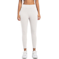 SSITO Leggings de Gimnasio con bolsillos, pantalones de entrenamiento para correr, Pantones Atlético de Alta elasticidad para Mujer, pantalones SexIs de Belta High, Mallas de elevación de glúticos de Color sólido - details 3