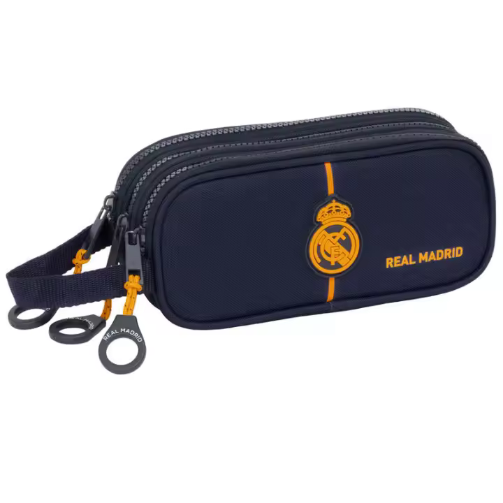 Portatodo Triple Real Madrid 2? Equipacion 24/25 21X7X8,5Cm Producto Oficial Para Niños y Niñas - 1