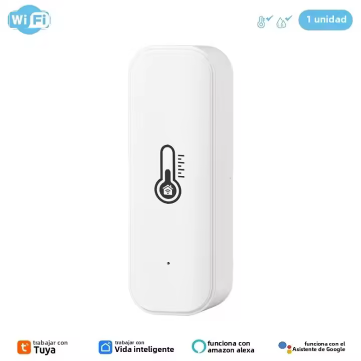 Sensor De Temperatura Y Humedad Zigbee WiFi Tuya Para Hogar Inteligente Compatible Con Alexa Y Google Assistant Monitor Remoto Por App SmartLife - 1