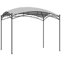 Outsunny Cenador para Jardín 3x2 m Pérgola de Jardín Gazebo con Cúpula Elegante y Estructura Metálica Impermeable Carpa para Exterior Terraza Patio Gris - details 0