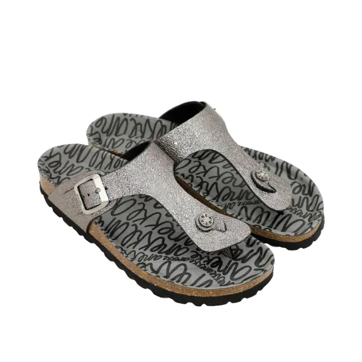 Anekke Peace & Love - Sandalias Mujer Negras y Plata - 1