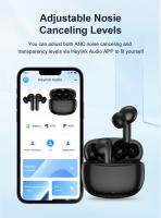 T10 ANC Auriculares Inalámbricos Bluetooth 5.3 TWS Con Cancelación De Ruido ENC Llamadas HD Bajo Latencia Transparencia Personalizada APP - details 4