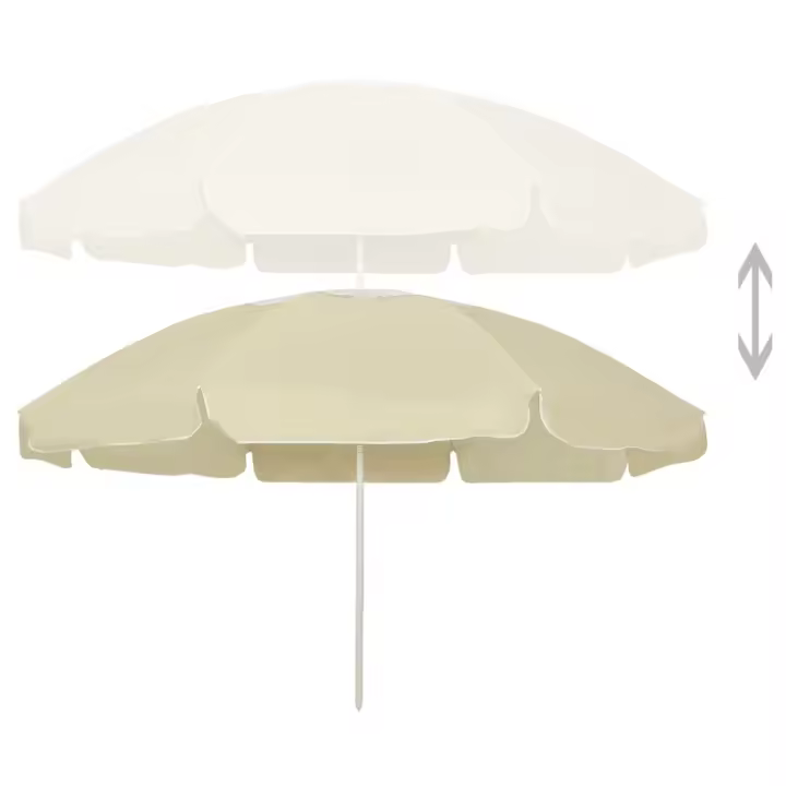 Sombrilla de Playa Amarillo arena 240 cm - 1
