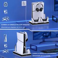 DinoFire Estación De Enfriamiento Rápido Para PS5 Slim Disc/Digital Soporte Vertical Para Gamepad Compatible Con PlayStation 5 - details 5
