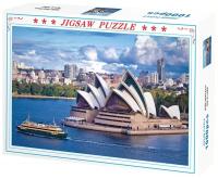 Rompecabezas De Papel Para Adultos 1000 Piezas Sydney Opera House Serie De Construcción Juguete Educativo Infantil - details 1