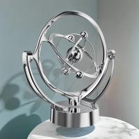 Modelo De Rotación Magnética Wobbler Tierra Movimiento Perpetuo Decoración De Escritorio Única Orbe Planetaria USB Regalo - details 5