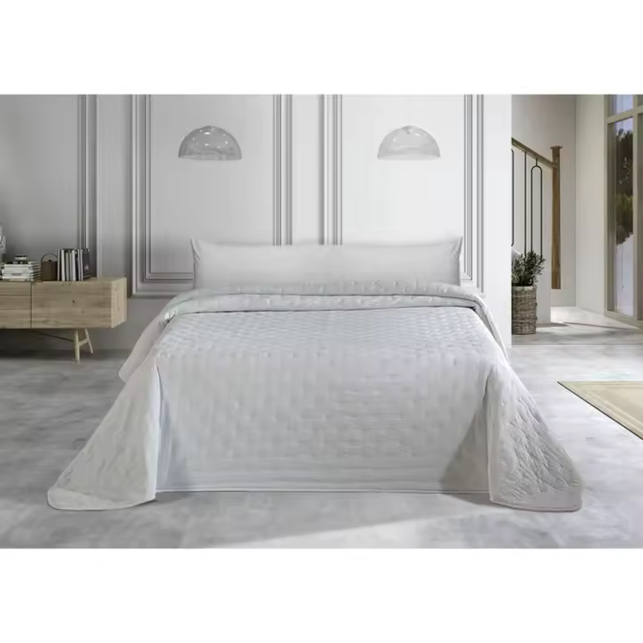 Colcha Casa Campo ANDROMEDA Blanco Cama de 90 (2 Piezas) - 1