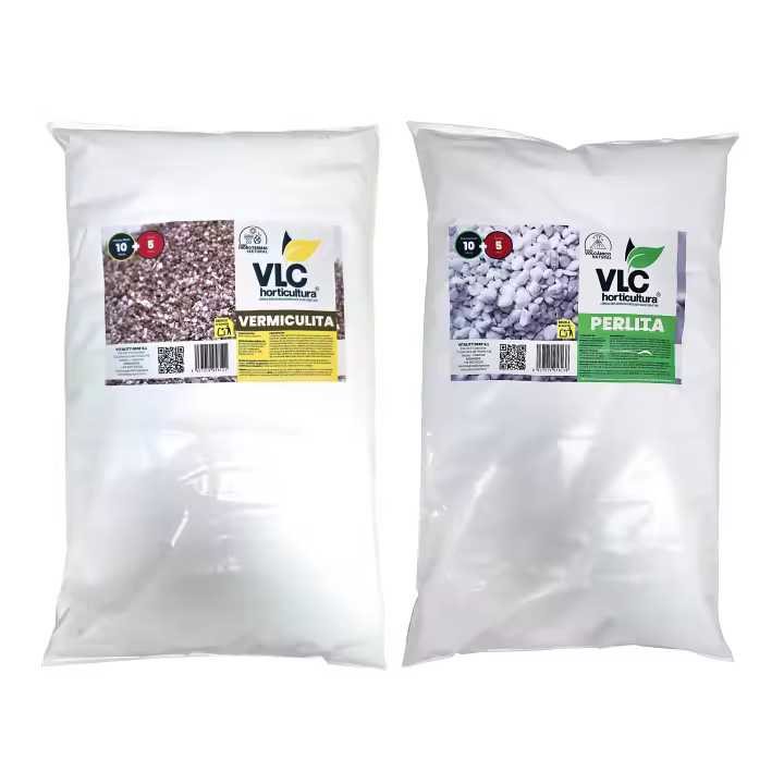 ✅ Pack Perlita 15L + Vermiculita 15L para plantas de VLC Horticultura Indicado para todo tipo de cultivo de huerto, flores, plantas y para mejorar la cualidades de todo tipo de sustratos de cultivo y para plantar con todo tipo de plantas . - 1