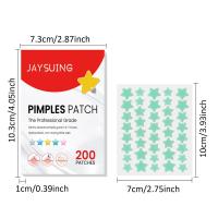 200pcs Parches De Estrella Para Acné Invisibles Eliminador De Manchas De La Piel Hidratante Y Aclarador Para El Rostro Herramientas De Belleza Y Cuidado De La Piel - details 5