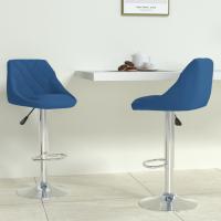 vidaXL Taburete de cocina 2 unidades de terciopelo en color Marrón/Verde oscuro/Crema y más | cómodas modernas ergonómicas para comedor cocina salón hogar - details 7