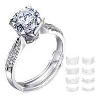 Ajustador De Tamaño De Anillos Invisible En Color Transparente Herramienta Para Ajustar Anillos Sueltos Reductor De Anillos Adecuado Para Todas Las Joyas - details 0