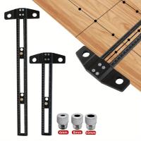 Regla De T Siquímetro Ajustable 300/500MM Para Carpintería 2 En 1 Marcado Y Perforación Herramienta De Marcado En Aluminio Para Trabajos De Madera - details 0