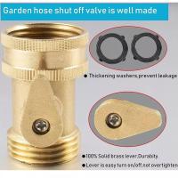 Válvula De Apagado De Camión De Jardín 3/4 Conector De Agua De Latón Para Riego De Jardín Juntador De Conexiones Reparación - details 11