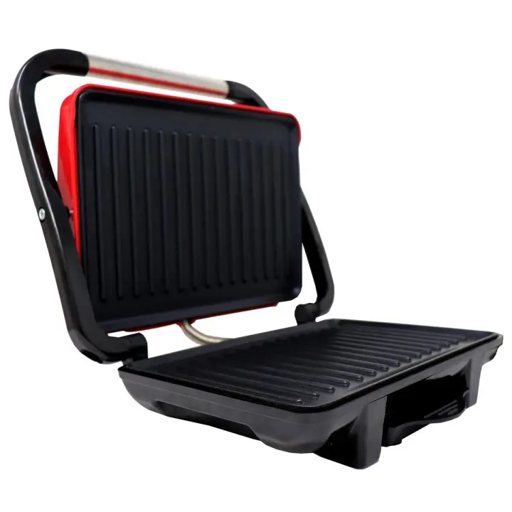 NEVIR NVR-9490 CG PLANCHA MULTIGRILL TAPA BASCULANTE  ROJA - 1