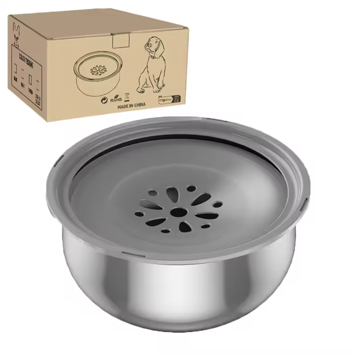 Tazón Flotante Para Mascotas De 4.3L Acero Inoxidable Dispensador De Agua Portátil Para Perros Y Gatos Accesorios Para Mascotas - 1