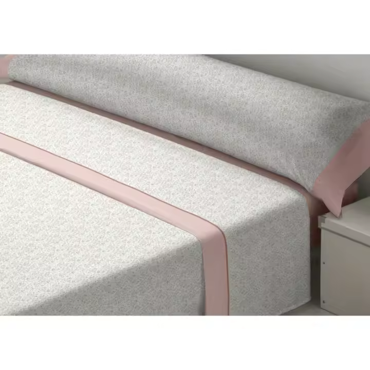 D'Or - Juego de Sábanas D'Or LAVANDA Rosa Cama de 180 Franela - 1