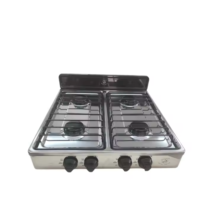 COCINA - ESTUFA DE GAS - PORTATIL - FACIL DE USAR - TRANSPORTAR - MARCA ROYAL SWISS - 4 QUEMADORES - 1