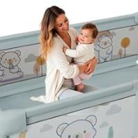 DeFieltro Parque Infantil Bebe 120x180 cm EXTRAFUERTE - Corral para Bebe Plegable FÁCIL Montaje- Corralito Bebe Acolchado y Zona de Juegos - Cuna Parque Bebe Grande Colchon +2 Agarraderas - details 9