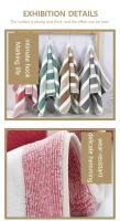 Juego De Toallas De Baño Con Patrón Rayado Absorbente Y Suave Toalla De Mano Y Toalla De Baño Secado Rápido Para El Baño - details 3