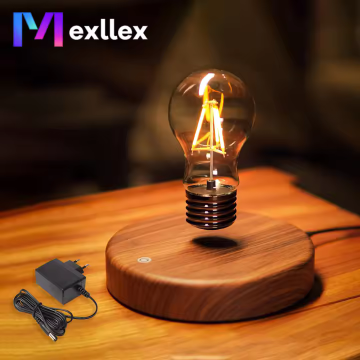 Lámpara De Noche LED Flotante Magnética Sin Cable Para Escritorio Iluminación Automática De 360 Grados Regalo Para Habitación Oficina - 1