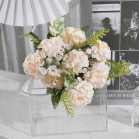Bouque De Flores Artificiales Hydrangea En Rosa Para Decoración De Hogar Bodas Fiestas Accesorios De Decoración De Party - details 7