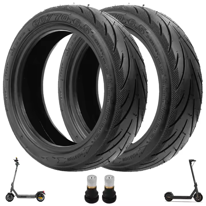 HORO.ES Neumáticos de repuesto para Smartgyro K2 y Ninebot Max G30, neumáticos de goma 60/70-6.5, neumáticos sin cámara Tubeless - 1