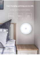 Lámpara LED Recargable Con Sensor De Movimiento Y Control Remoto Timer Luz Nocturna Dimmable Para Pasillos Escaleras Armario - details 3