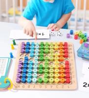 Juguetes Educativos De Madera Para Niños Montessori Tabla De Multiplicación 9x9 Aide Docente De Matemáticas Para Niños Regalos - details 3
