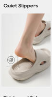 UTUNE Pantuflas Silenciosas Para Hombres 4CM Cómodas Y Transpirables Para Interior Y Exterior Plataforma Media Verano - details 3