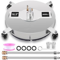 Carro Limpiador para Karcher 42cm (16.5") | Chasis Acero Inoxidable | 4 Ruedas | Adaptador Rápido 1/4" + Extensión | Compatible Todas Hidrolimpiadoras​ - details 1
