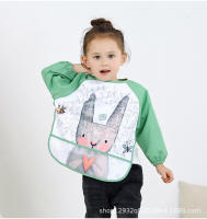 Baberos impermeables de dibujos animados para bebé, delantal de alimentación de manga larga, accesorios para bebé de 0 a 3 años - details 2